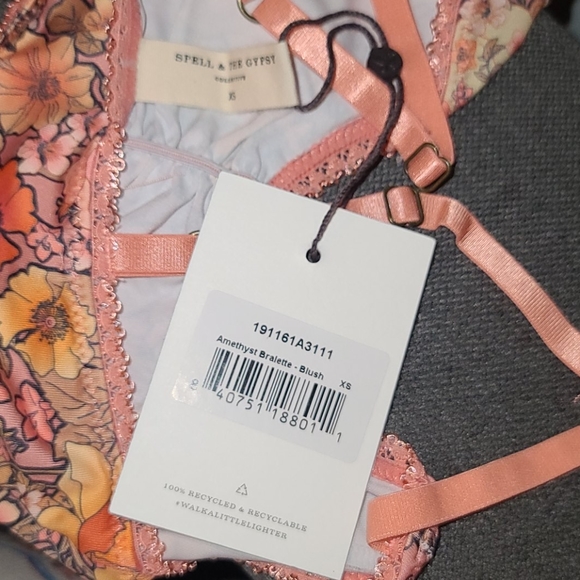 New spell designs amethyst bralette blush XS bra - Picture 13 of 16